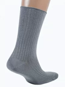 Мужские носки без резинки ХОХ, X-201, СЕРЫЕ