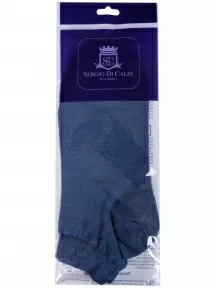 Мужские носки из мерсеризованного хлопка Sergio Di Calze (PINGONS), 17SC7, СИНИЕ