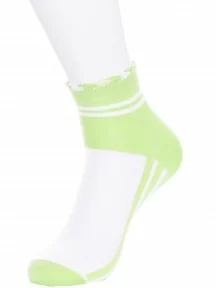 Детские носки LORENZline, П5, БЕЛО-САЛАТОВЫЕ