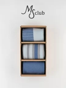 Набор из 3 пар мужских носков MSCLUB №М54, ВИ3-НМ54, микс 2 "Молодость"