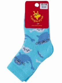 Детские махровые носки "НАШЕ" Смоленской чулочной фабрики, 232С13, рис. 19, ГОЛУБАЯ ДЫМКА №9