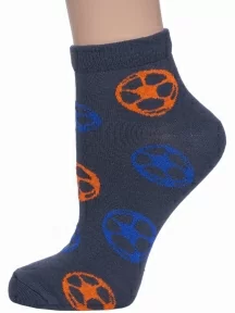 Детские укороченные носки Брестские (БЧК), 15С3085, рис. 567, ТЕМНО-СЕРЫЕ