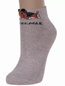 Комплект из 3 пар детских носков Гамма, 3-С1707, БЕЖЕВЫЕ МЕЛАНЖ