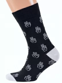 Мужские носки MSCLUB №М45, nm-514, ЧЕРНЫЕ