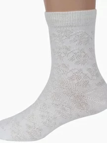 Детские носки "Алена", д304, рис. 02, КРЕМОВЫЕ