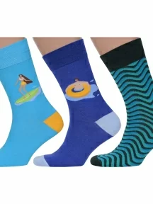 Комплект из 3 пар мужских носков MSCLUB №М29, msk3-М29, микс 1