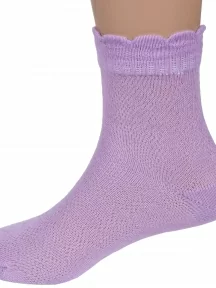 Детские носки из 100% хлопка LORENZline, Л56Д, СИРЕНЕВЫЕ