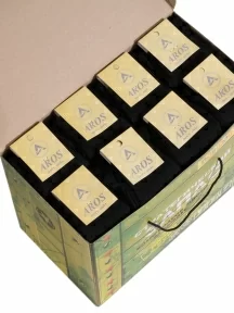 Набор из 100 пар хлопковых мужских носков AROS, НА-100, черные