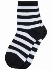 Детские носки "Красная ветка", С-1751, ЧЕРНО-БЕЛЫЕ