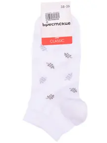 Женские носки Брестские (БЧК) рис. 658, БЕЛЫЕ (14с1101)