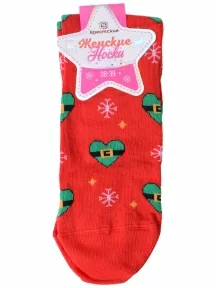 Женские носки Брестские (БЧК), 20С1137, рис. 688 КРАСНЫЕ