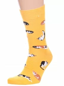 Носки унисекс Брестские (БЧК), 21С4200, рис. 161, ТЕМНО-ЖЕЛТЫЕ