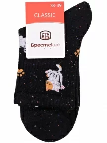 Женские спортивные носки Брестские (БЧК), 20С1128, рис. 578, ЧЕРНЫЕ