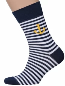 Набор из 10 пар мужских носков MSCLUB №М28, ВИ10-НМ28, микс "МОРЕ 1"