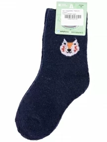 Детские теплые махровые носки Hobby Line, Ндад7622-1, ТЕМНО-СИНИЕ