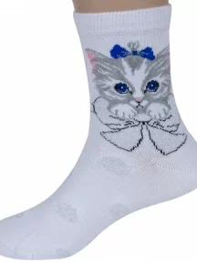 Детские носки RuSocks (Орудьевский трикотаж), Д3-13030, рис. 01, МОЛОЧНЫЕ