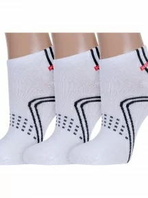 Комплект из 3 пар женских носков ХОХ, 3-SPG-1, БЕЛЫЕ
