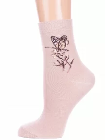 Женские носки Брестские (БЧК), 14с1100, рис. 606, КАПУЧИНО