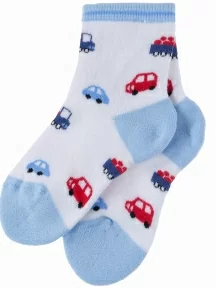 Детские махровые носки LORENZline, Л6, БЕЛО-ГОЛУБЫЕ