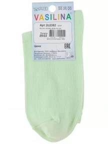 Детские носки VASILINA, 2С2352, САЛАТОВЫЕ