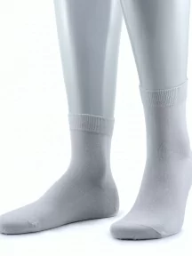 Мужские укороченные носки из 100% хлопка Grinston socks (PINGONS), 15D12, СВЕТЛО-СЕРЫЕ