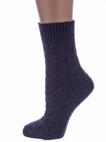 Женские полушерстяные носки RuSocks (Орудьевский трикотаж) ТЕМНО-СИНИЕ (Ж-185)