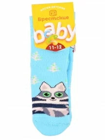 Детские махровые носки Брестские (БЧК), 14С3060, рис. 868, ЛАЗУРНЫЕ