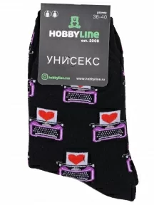 Носки унисекс Hobby Line, нус80153-20-17, ЧЕРНЫЕ