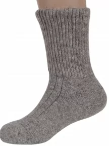 Детские носки из 100% монгольской шерсти (Монголка), 02150, СЕРЫЕ
