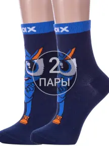 Комплект из 2 пар детских носков Conte kids рис. 617, ТЕМНО-СИНИЕ (2-21С-9СП)