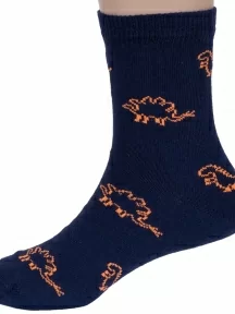 Детские носки RuSocks (Орудьевский трикотаж), Д3-13498, рис. 04, СИНЕ-ОРАНЖЕВЫЕ