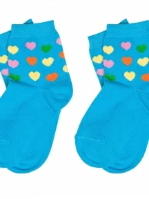 Комплект из 2 пар детских носков ХОХ, 2-D-3R2, БИРЮЗОВЫЕ