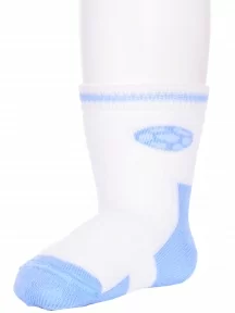 Детские махровые носки LORENZline, Л79, БЕЛО-ГОЛУБЫЕ