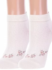 Комплект из 2 пар женских носков Брестские (БЧК), 2-14с1101, рис. 655, Ш.БЕЛЫЕ