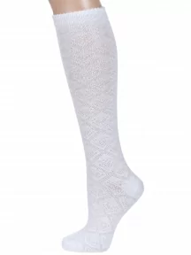 Детские гольфы "НАШЕ" Смоленской чулочной фабрики, 222С14, рис. 1, БЕЛЫЕ №0