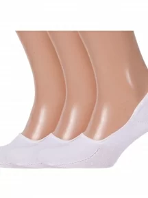 Комплект из 3 пар мужских подследников Брестские (БЧК), 3-18С2322, рис. 000, БЕЛЫЕ