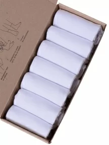 Набор из 7 пар мужских носков MSCLUB, 7-ПН-01, БЕЛЫЕ