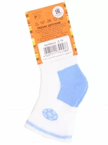 Детские махровые носки LORENZline, Л79, БЕЛО-ГОЛУБЫЕ