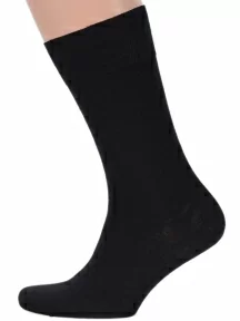 Мужские полушерстяные носки LORENZline, В31, ЧЕРНЫЕ