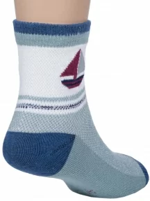 Детские носки Hobby Line, 133, ДЖИНСОВЫЕ "Кораблик"