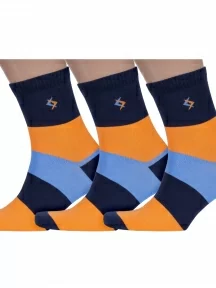 Комплект из 3 пар мужских носков ХОХ, 3X-3R3, ОРАНЖЕВЫЕ