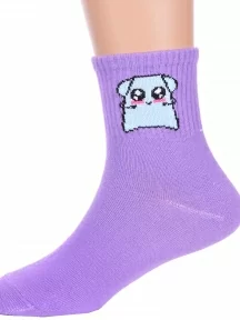 Детские спортивные носки Hobby Line, Ндх4366, СИРЕНЕВЫЕ