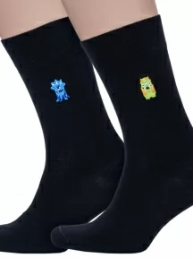 Комплект из 2 пар мужских носков DiWaRi, 2-20С-36СП, микс 2