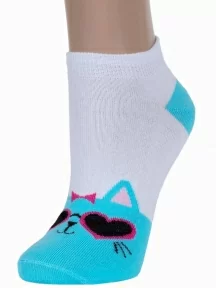 Детские носки VASILINA, 1С2344, БЕЛО-ГОЛУБЫЕ