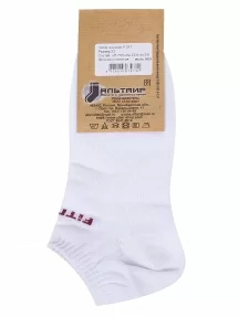 Женские спортивные носки Альтаир, А217, БЕЛЫЕ с бордовым