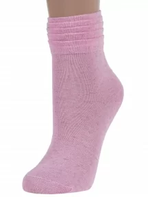 Женские носки из вискозы и льна LORENZline, Д52, РОЗОВЫЕ
