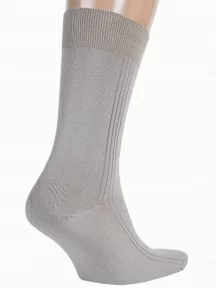 Мужские носки из 100% хлопка RuSocks (Орудьевский трикотаж), М3-11001, рис. 03, ТЕМНО-БЕЖЕВЫЕ