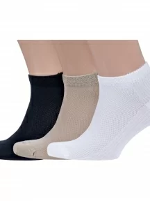 Комплект из 3 пар мужских носков Grinston socks (PINGONS) из микромодала, 3-15D10, микс 2