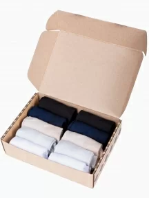 Набор из 10 пар коротких бамбуковых носков (ТМ Grinston socks), PG-15D33-10k, микс