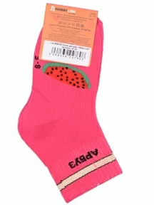 Детские спортивные носки Hobby Line, Ндх3592-03, МАЛИНОВЫЕ